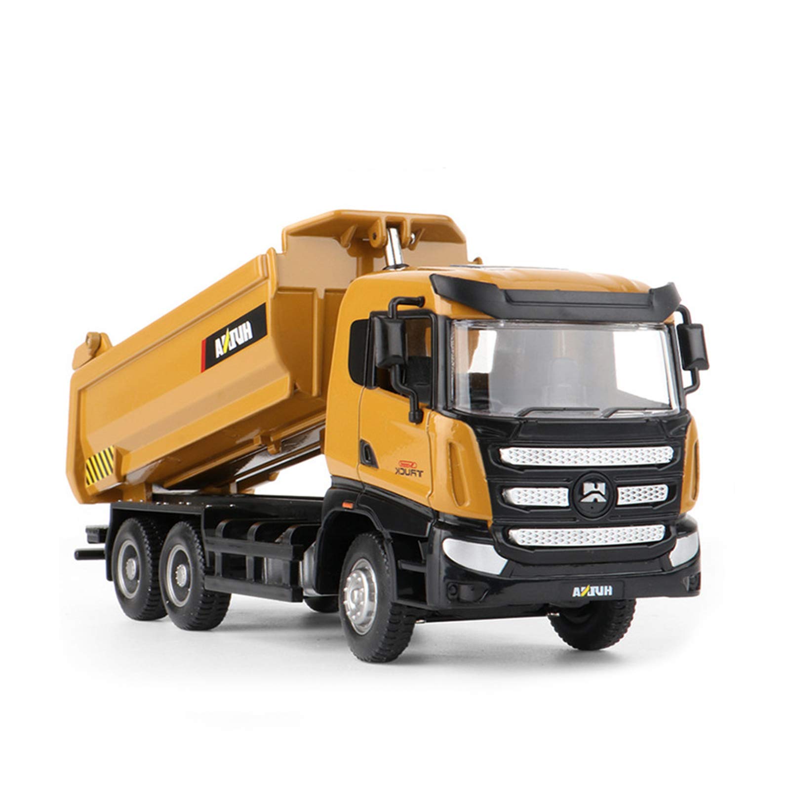 FHDD 1:50 Alloy Static Dump Truck Model Alloy Tipper Engineering Simulation Truck Model for Kids