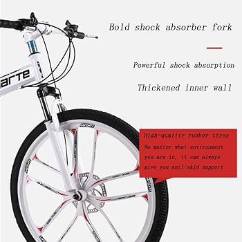 Amazon | 21速折りたたみマウンテンバイク、24/26インチホイール