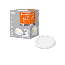 LEDVANCE SMART+ Round luce sottopensile WiFi, set di tre luci rotonde, bianco, 6,5W, 375lm, 83mm, luce bianca regolabile 3000K-6500K, dimmerabile, lunga durata, montaggio facile, controllo da app