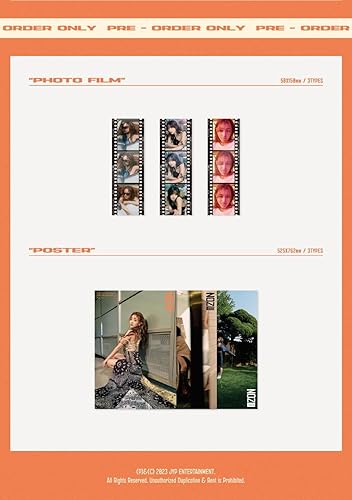 Miniatura 6 de JIHYO TWICE - ZONE (1er mini álbum) CD+Beneficio de preventa+Póster plegado (Z ver, 1 póster plegado)
