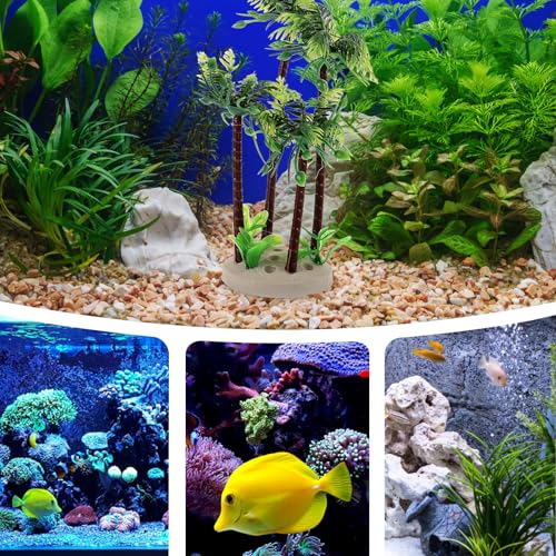 Palmier artificiel 6 pouces minkissy plante simulée cocotier léger - 7