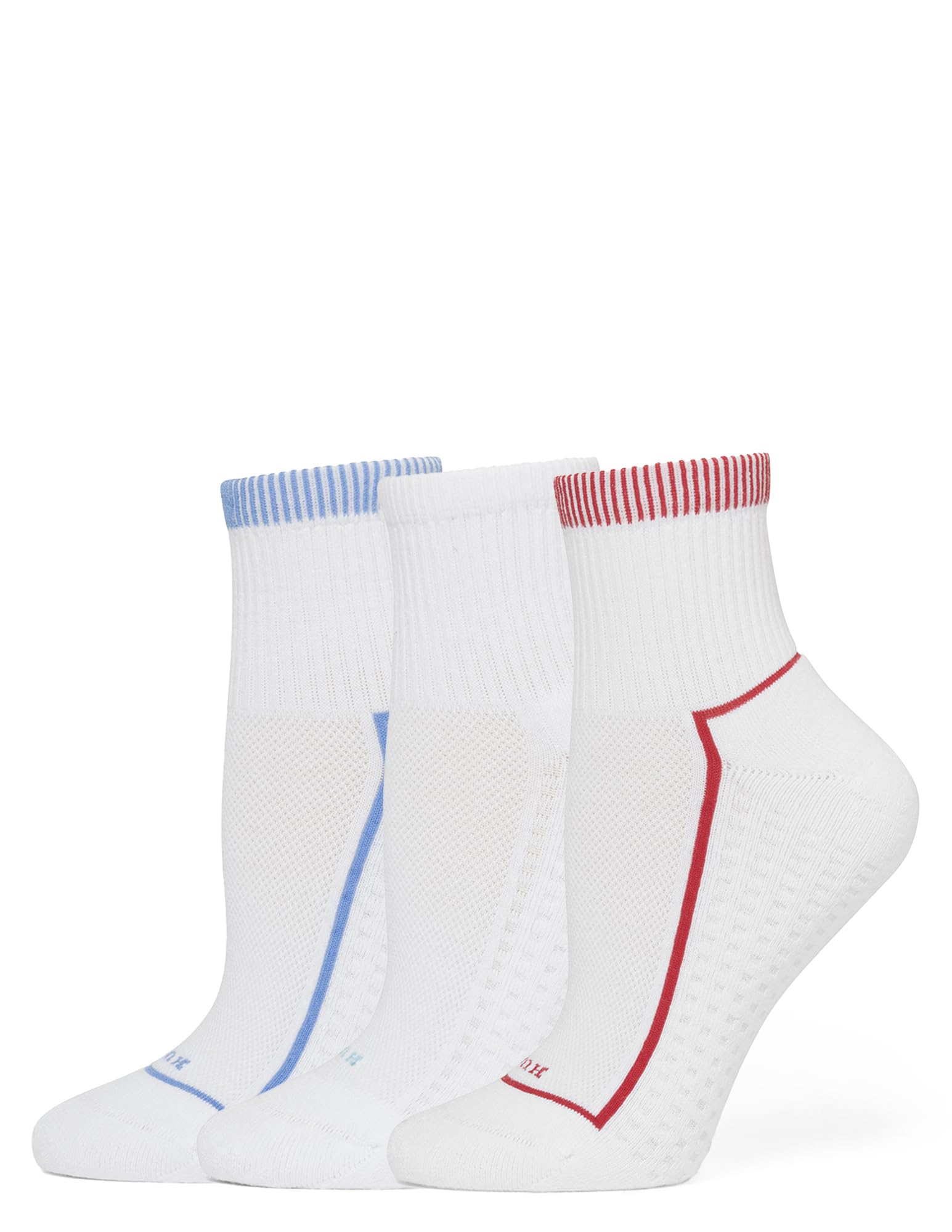 HUE Women's Air Cushion Sport Socks 3 Pair Pack