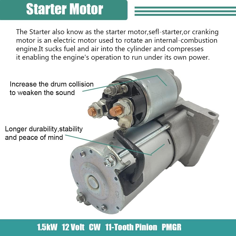 Starter Replacement for Cadillac Escalade, Chevy Silverado 1500 Suburban Tahoe, GMC Sierra 1500 Yukon 10465548 10465463 10465579 19136238 9000854 9000906, SDR0070, 41012184, 41012184R, 6489N : Automotive