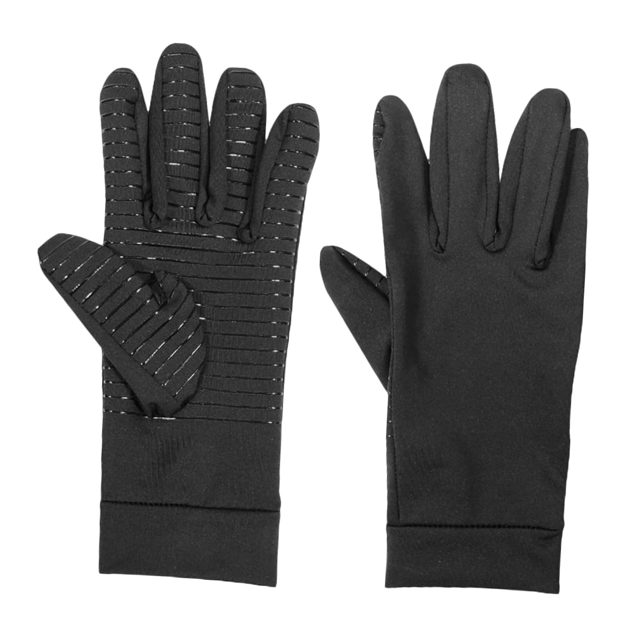 SOESFOUFU 1 Pair Anti-slip Stretch Gloves for Women Full Finger Gloves for Hand Pain Finger Holes for Men