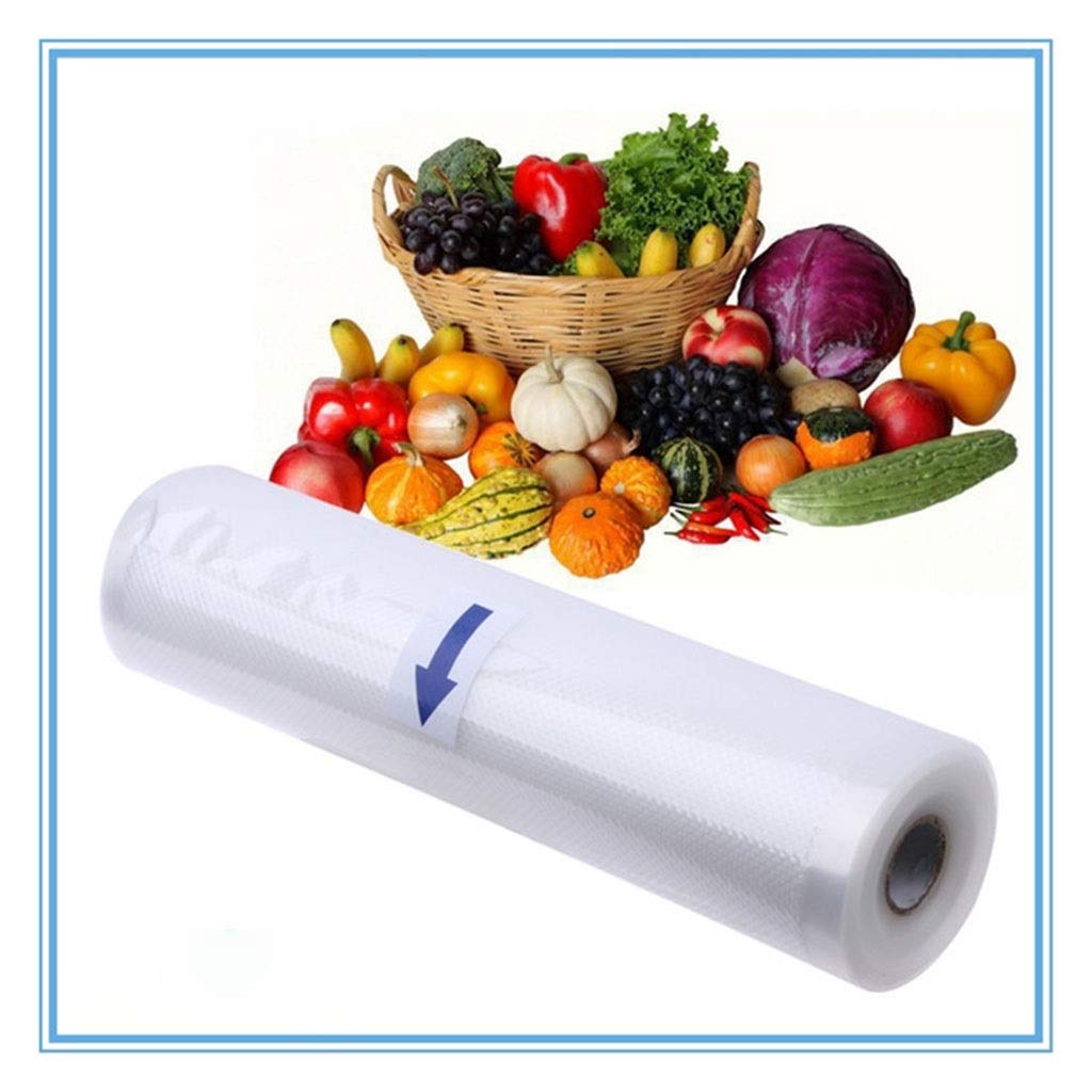 ZWB 1 Rolls Kitchen Food Vacuum Sealer Bags Food Fresh Long Keeping, Nutri-lock Bags Work with Food Saver Perfect for Sous Vide Commercial Grade Use (Color : 1 roll, Size : 20 * 1500cm)