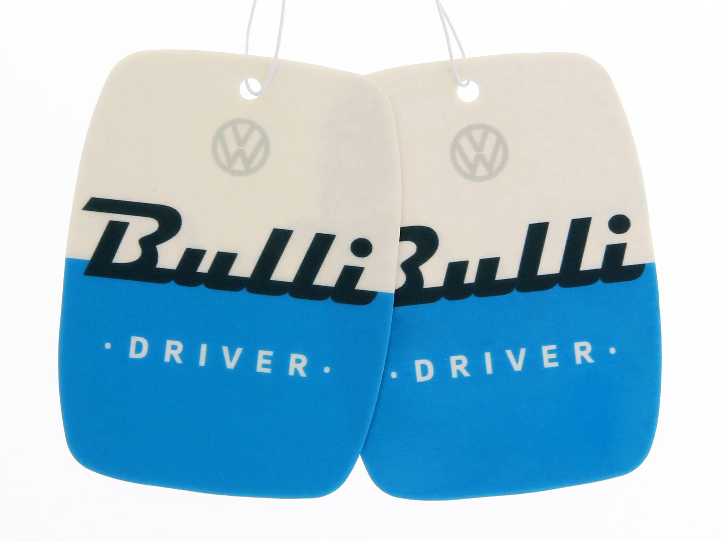 BRISA VW Collection - Volkswagen Air Freshener, Room Freshener, Deodorizer for Cars T1 Bus Campervan Motif (Fresh/Blue/Set of 2)