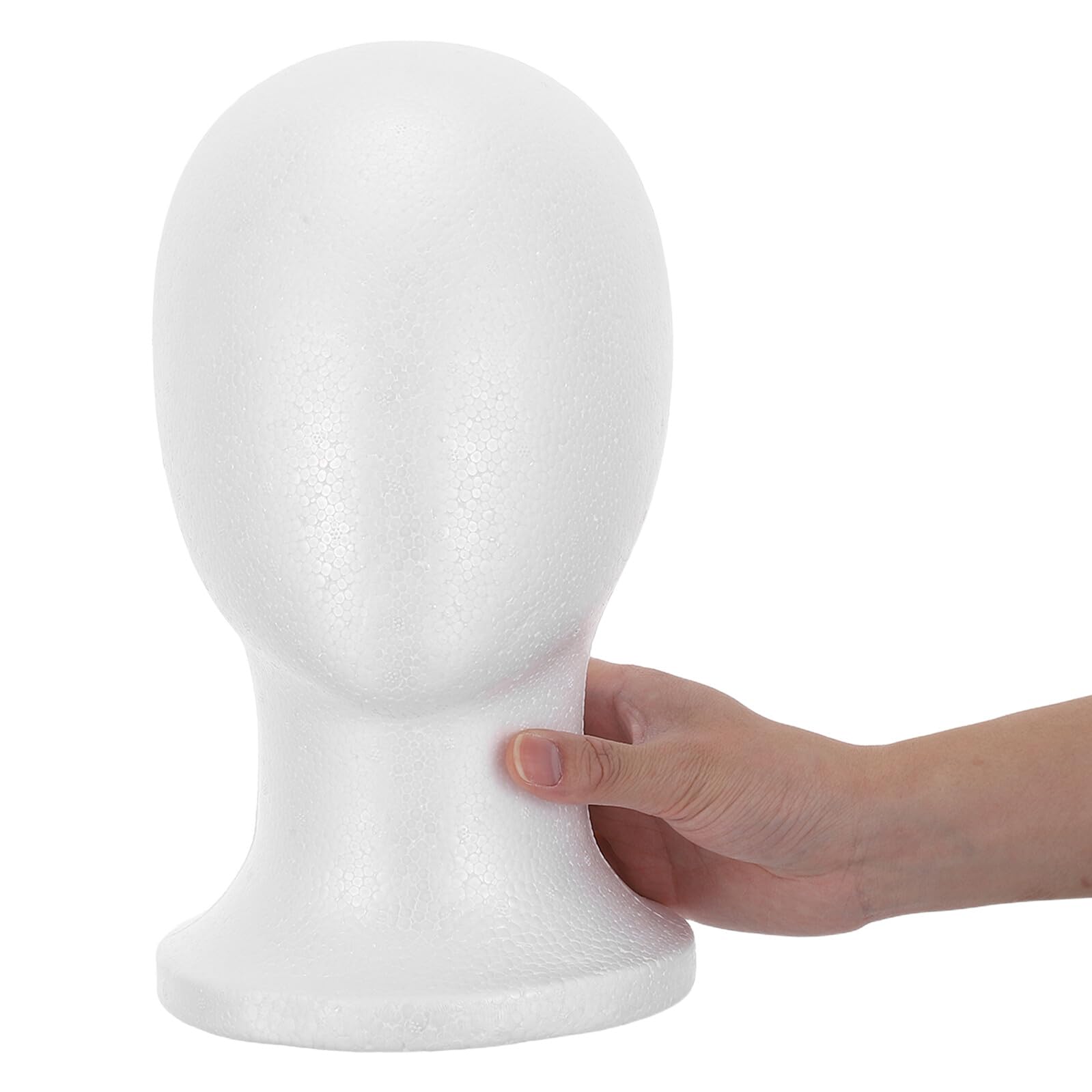 Healeved 2 Soportes de Espuma para Cabeza de Maniquí Blanco para Pelucas