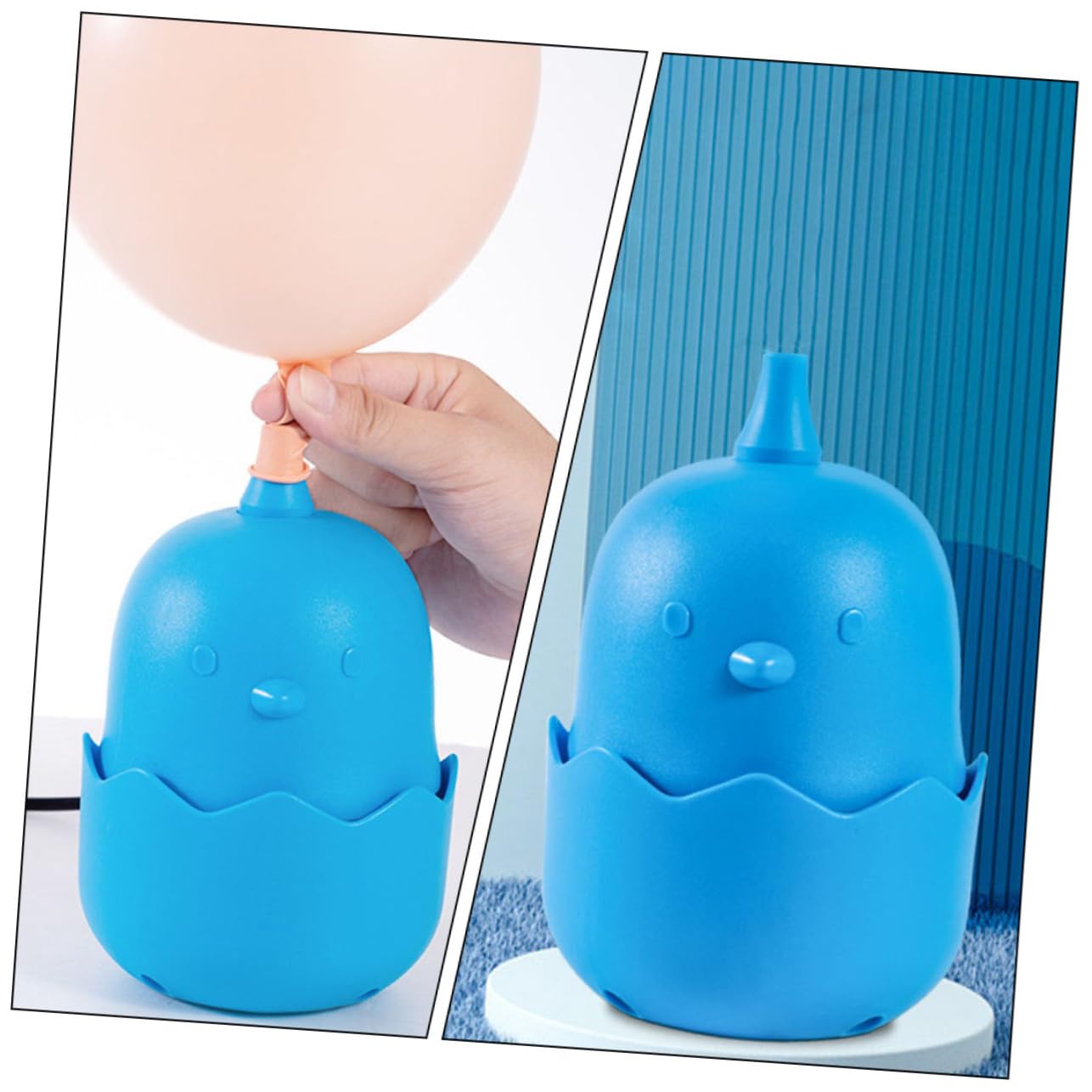 Pompa Elettrica per Palloncini Ricaricabile Atmosfera Natalizia, Blu PP