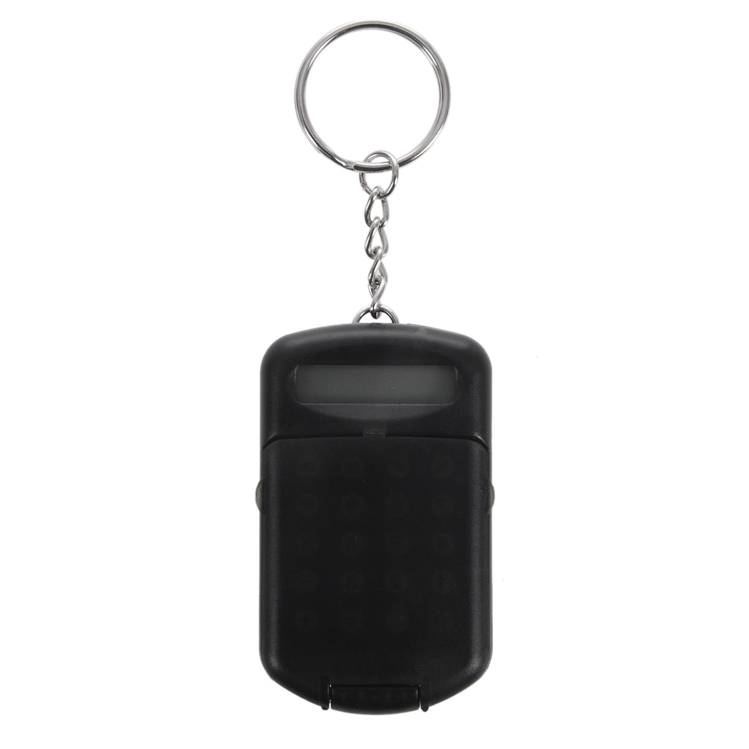 Contencinty Gray Plastic Casing 8 Digits Electronic Mini Calculator w Keychain