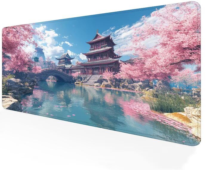 Tapis de souris architecture grand format bleu pour le travail sur PC