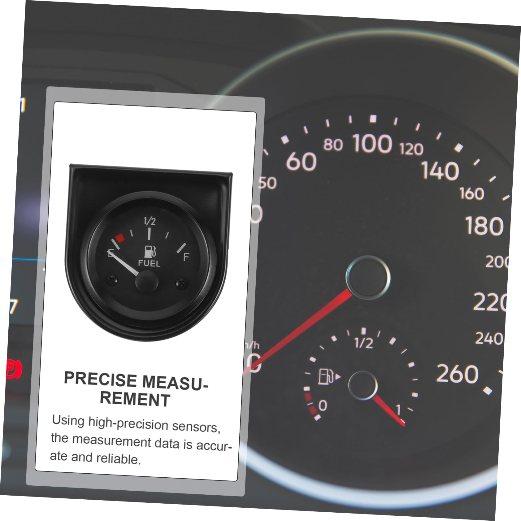 TOPBATHY 3 Pezzi Indicatore Di Livello Del Serbatoio Dell'Automobile Indicatore Di Livello Del Serbatoio Dell'Automobile Di Tensione Dell'Automobile Di