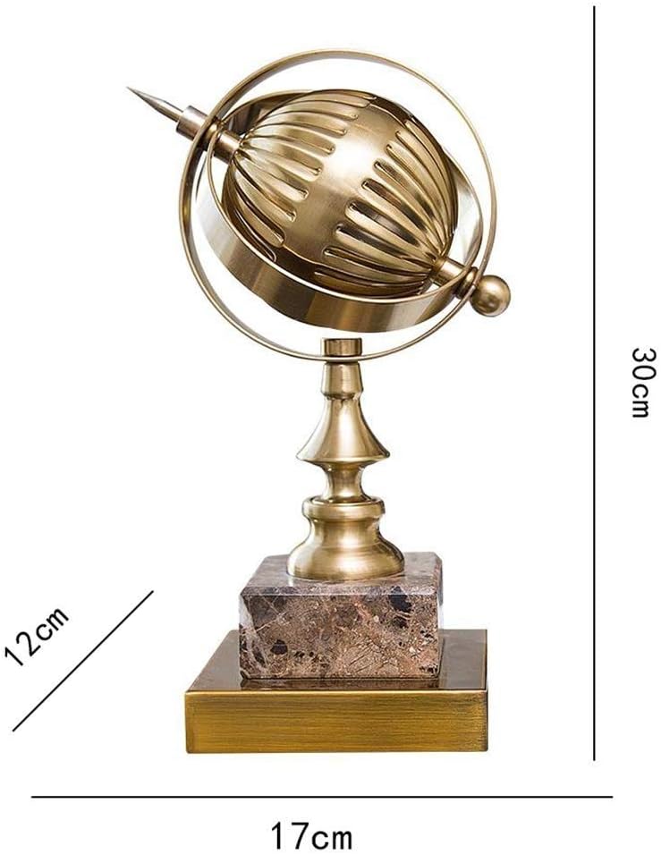 Home Decoration-Copper Colored Finish Tabletop Decorative Globe Ideal Gift for Wedding Teacher College Student Dorm Study Den