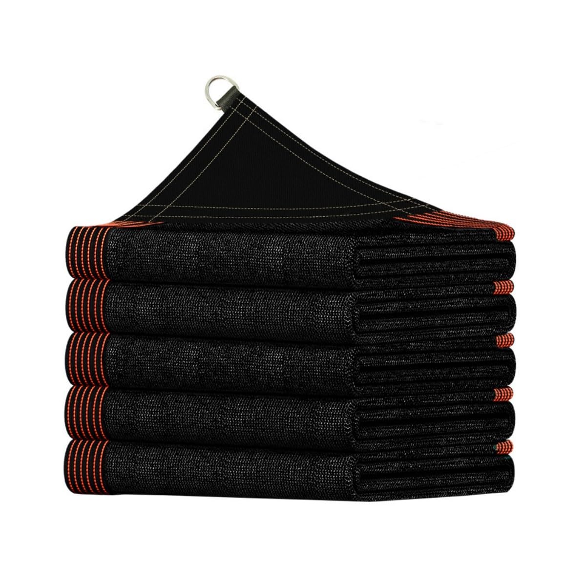 Malla Sombra HDPE 4 Esquinas Reforzadas, Pantalla Protección UV 98% Exterior(Black,4mx6m)