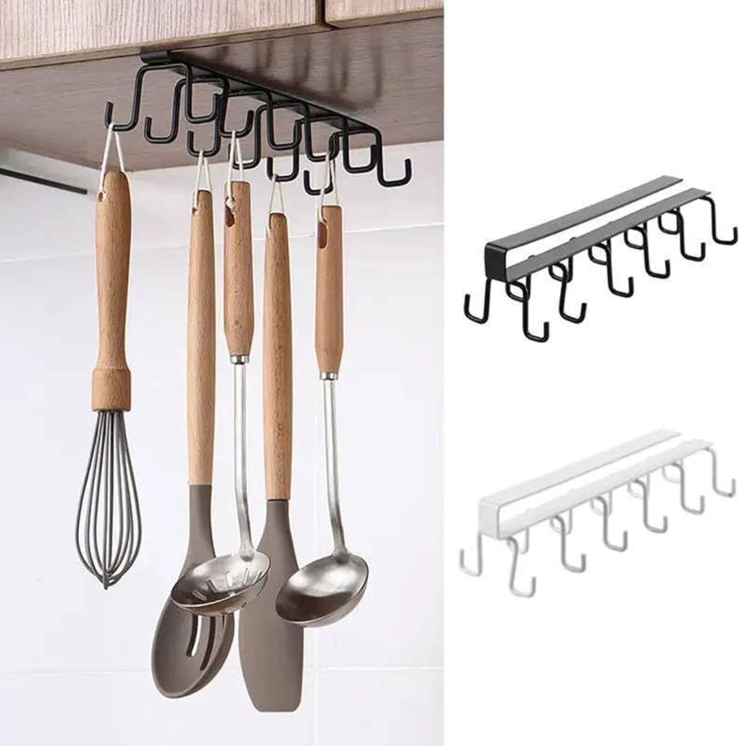 Space Saving Perforated Cup Holders, Hanging Hooks, Under Cabinet Hooks, Home Kitchen 12 Holders 1 Piece 2026