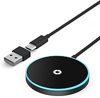 Vista 1 de Cargador MagSafe, almohadilla de carga inalámbrica magnética para iPhone 17/17 Pro/17 Pro Max/Air/16 15 14 13 12 Pro Max Plus mini y AirPods 2 3