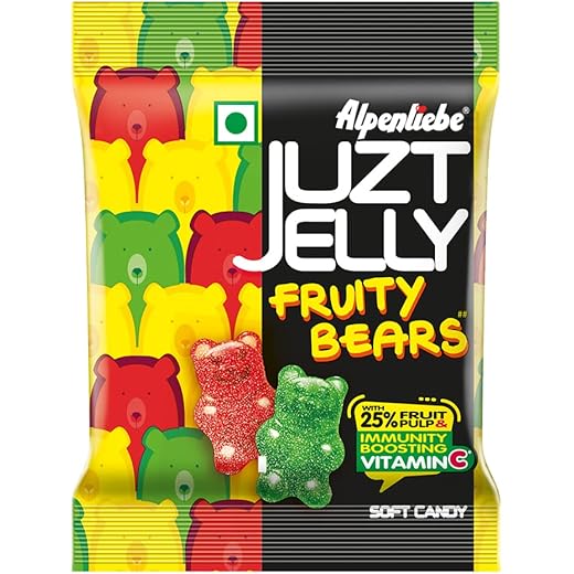 Alpenliebe Juzt Jelly Fruity Bears Pouch 72.8g 8 g