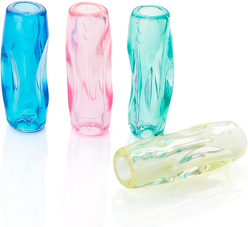 Pencil Grips Ergonomic Writing Aid for Righties, 4 counts Pencil Grip in Assorted jelly colors, non-toxic, fit for Apple Pencil