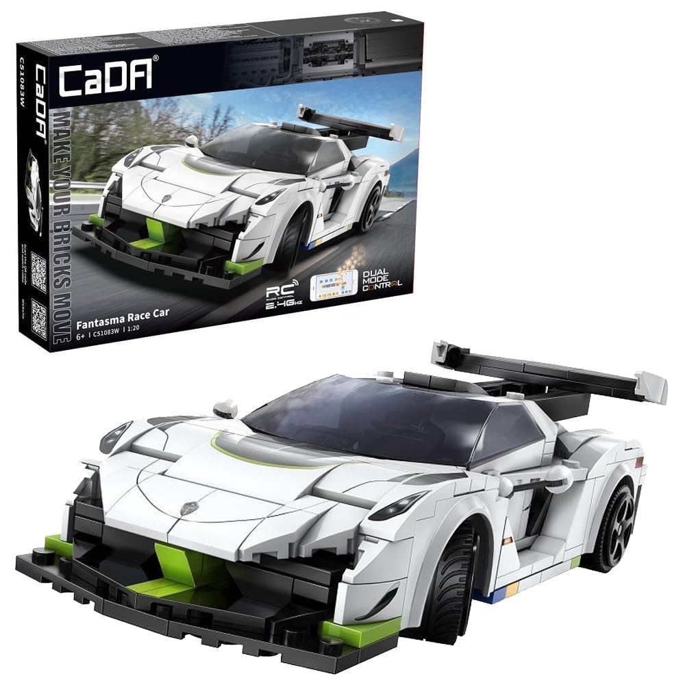 CaDA Fantasma Race Car 1:20 RC Brick Model Age 6+ 322pcs 51083W