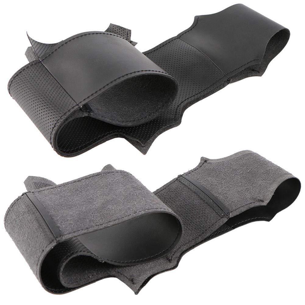 Cubierta De Volante De Coche De Fibra De Carbono Negra Cosida A Mano DIY Para Merced Benz A 45