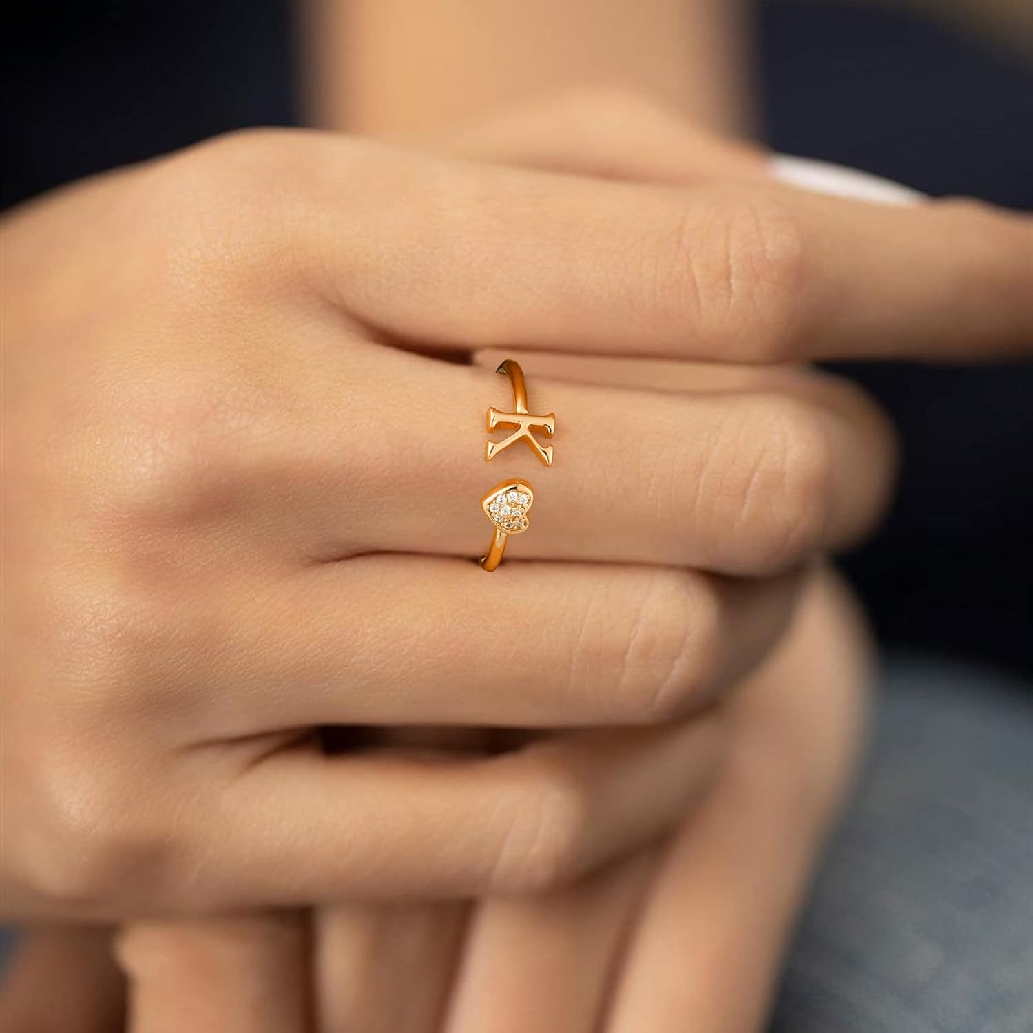 Initial Rings for Teen Girls Heart Sterling Silver Bhutan Ubuy