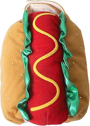 Disfraz de perros y cachorros, ropa de cosplay, disfraz de hamburguesa para fiesta de Halloween para decoración de mascotas, ropa de hamburguesa,