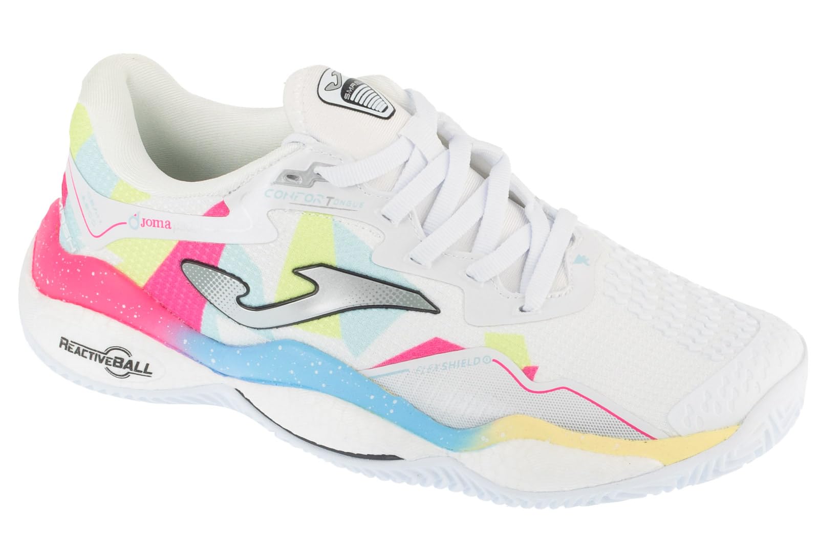 Joma Smash Lady Padel Shoes, Blanco, 39 EU