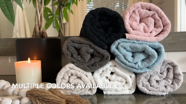 Amazon.com: All Design Towels 2 Piece Turkish Dobby Terry Border