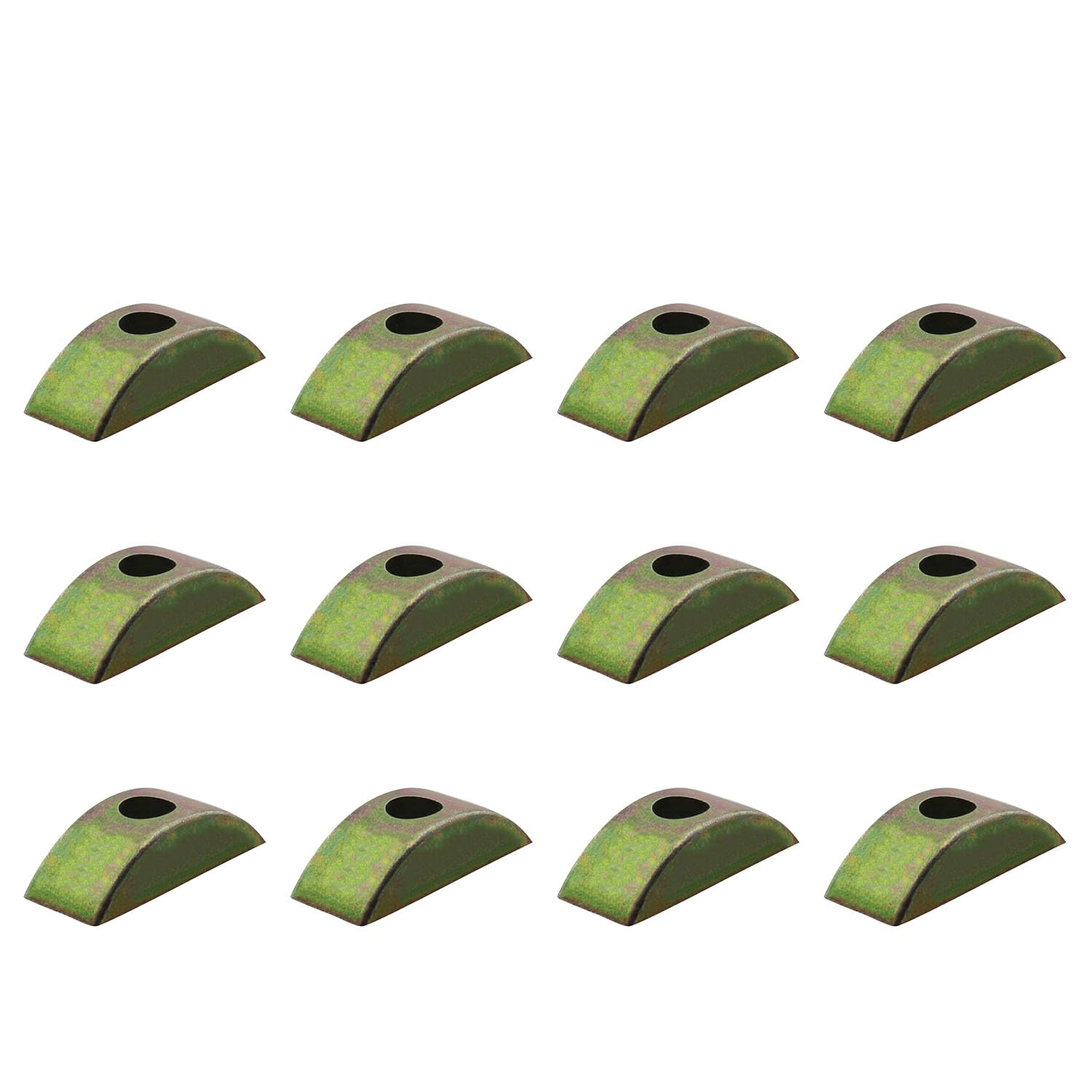 JCBIZ 12PCS 29mm/1.14in M6 Half Moon Nuts, Half Moon Nuts Washer Spacer Furniture Hardware Accessories for Furniture Connect