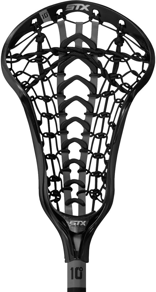STX Lacrosse Crux i Strung Head, Black, Launch