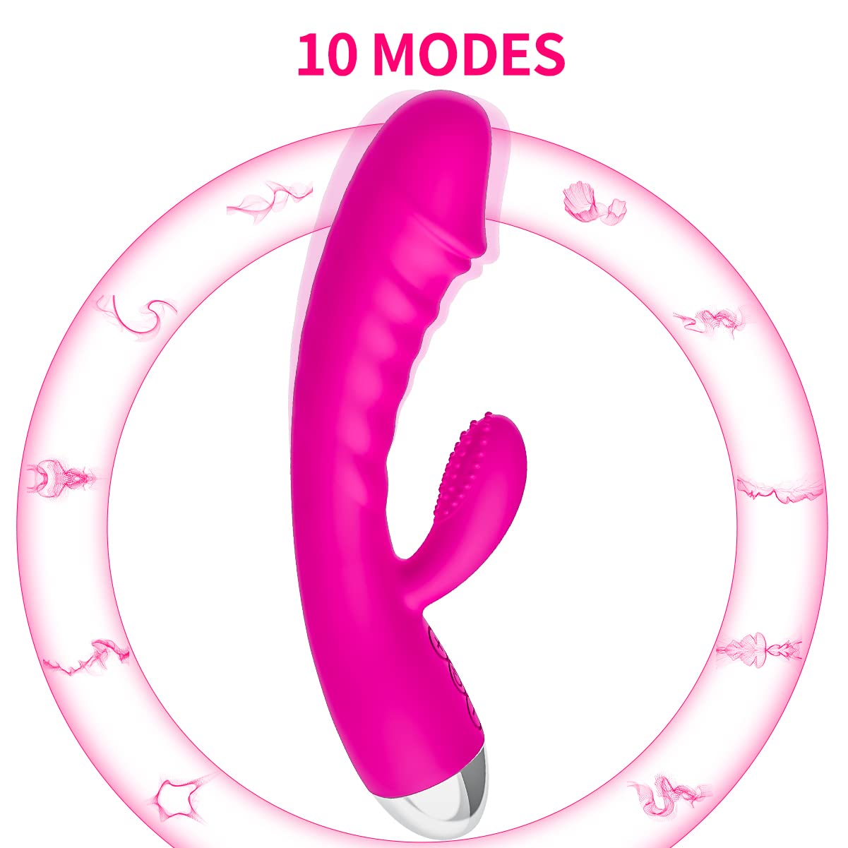 Vibrador Vibradorador Mujer Juguetes Eroticos Vibradores mujer Con 10 modos Consoladores.. para mujer con vibración Vibradorador Clitoris Juguetes eróticos para pareja sexuales Carga USB impermeable