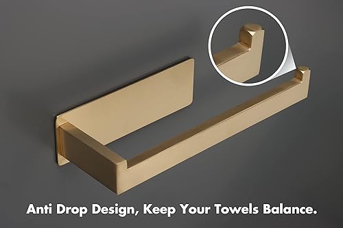 Miniatura 31 de Toallero de mano, fuerte anillo autoadhesivo para toalla de mano, barra de toalla de mano gruesa de acero inoxidable SUS304, sin perforación, Níquel