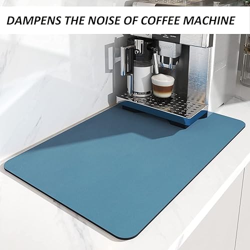 Miniatura 10 de Tapete de secado de platos de piedra para encimera de cocina, tapete de fregadero de cocina, ultra absorbente, de secado rápido, antideslizante,