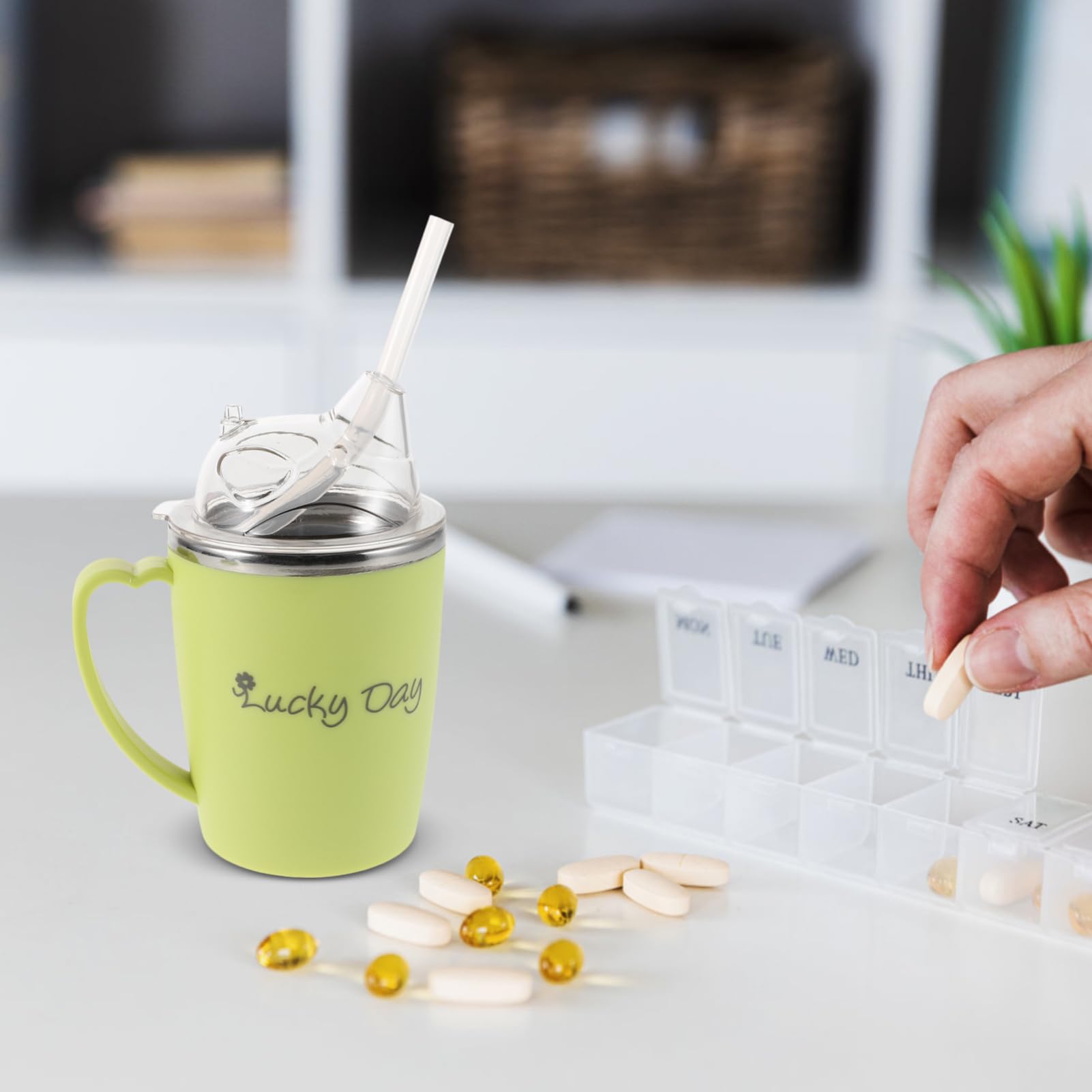 Stillbecher 350ml aus Edelstahl und Silikon zum Füttern