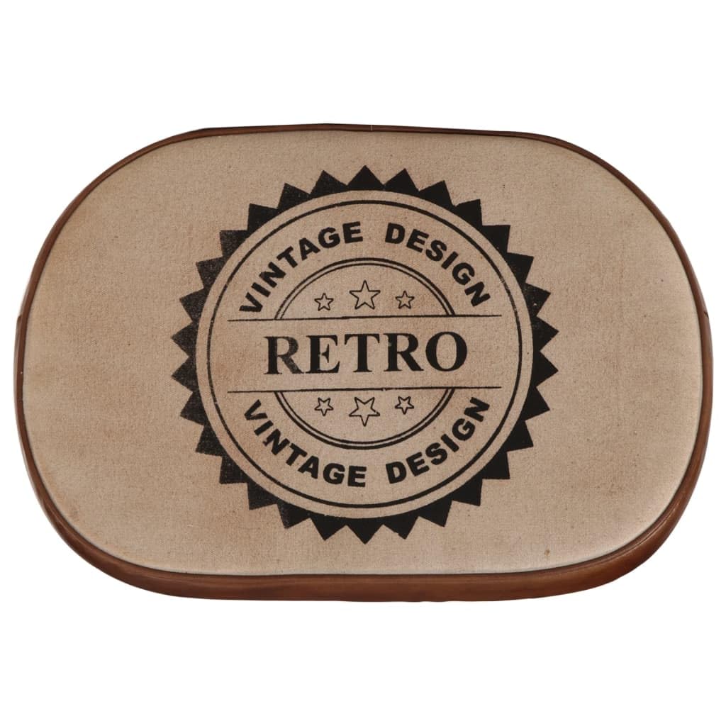 Juego de 2 taburetes de bar de color marrón oscuro, retro, con asiento acolchado de piel sintética, 62 cm de alto, para barra de desayuno y cocina, estructura de metal estable, 41 x 29 cm