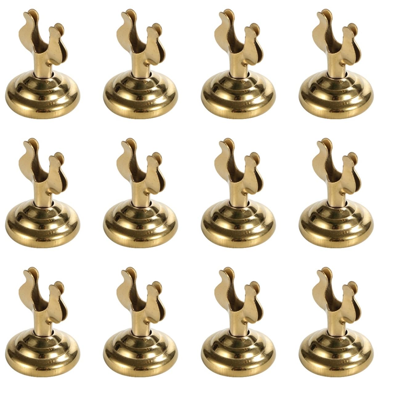 PLAFOPE Lot de 12 supports de panneau de table en acier inoxydable en forme de U pour décoration de fête de mariage