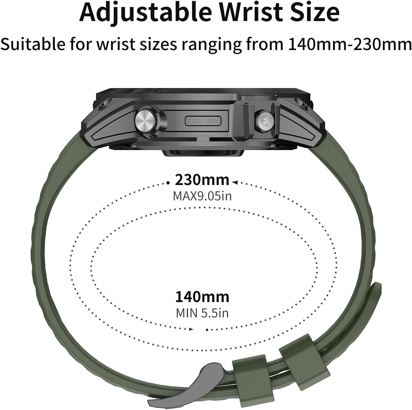ZPJPPLX 22mm Compatible with Garmin Fenix8/8 pro/E/Fenix 6 Pro/6/7/7 Pro/5/5 Plus Watch Band,Soft Silicone Straps for Forerunner 965/955/970/Approach S70 /S62/S60/quatix tactix 8 7 epix Pro 47mm - Image 4