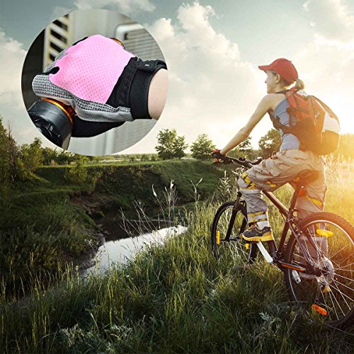 Kamo Ultralight Anti-Slip Breathable Gloves for Gymnastics,Kayaking,Paddling,Sailing,Weight Lifting,Training,Fitness,Bodybuilding and Outdoor Anti-Slip Cycling Gloves Men & Women(Pink,L)