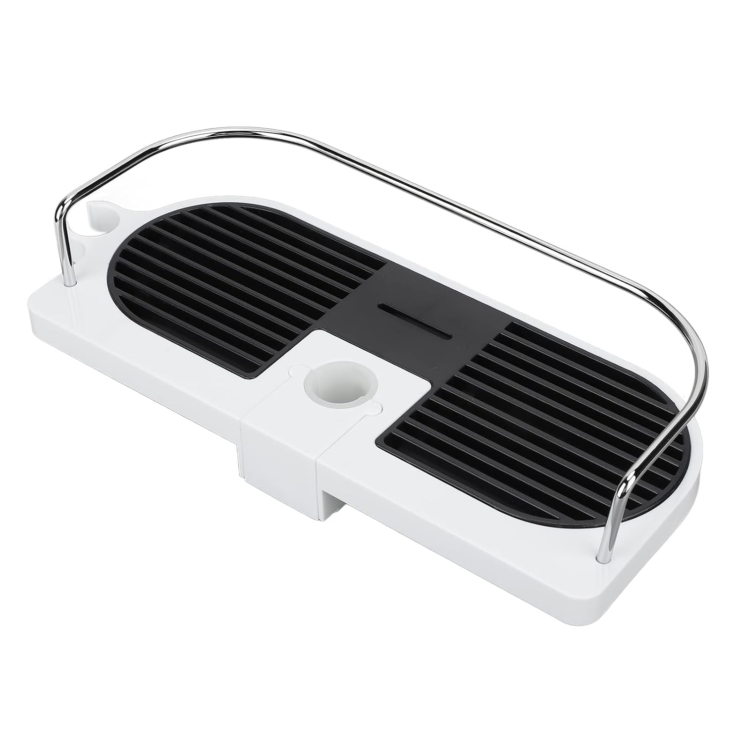 DriKou Shower Caddy Shower Organizer No Punching Maximum Load 15kg Height Adjustable Hollow Home Essentials for Bathroom Organizer