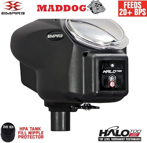 Miniatura 8 de Maddog Empire Halo Too - Cargador electrónico de paintball con alimentación de velocidad épica del ejército HK y paquete de accesorios de protector