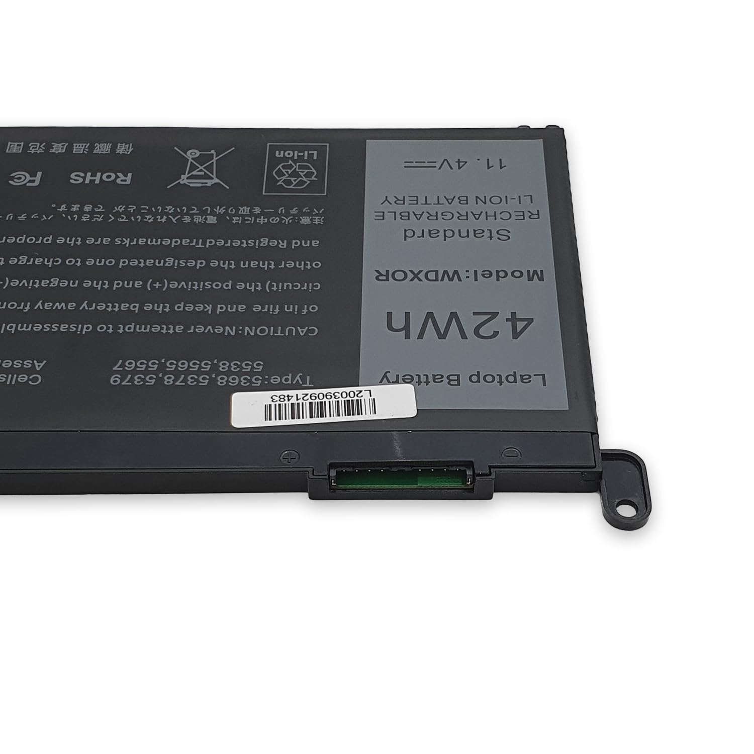 New Net - Batteria WDX0R compatibile con Dell P69G, P69G001, P70F, P69G002, P70F002, P70F001, P75F, P75F001, P75F002, P88G, P88G001 [11.4 V - 42 Wh]