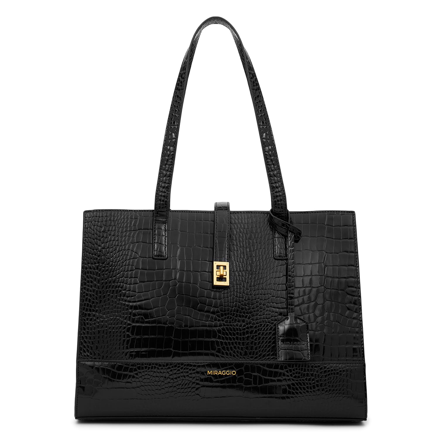Miraggio Audrey Tote Bag For Women (Black) (B0DFYD38FS) Amazon Price History, Amazon Price Tracker