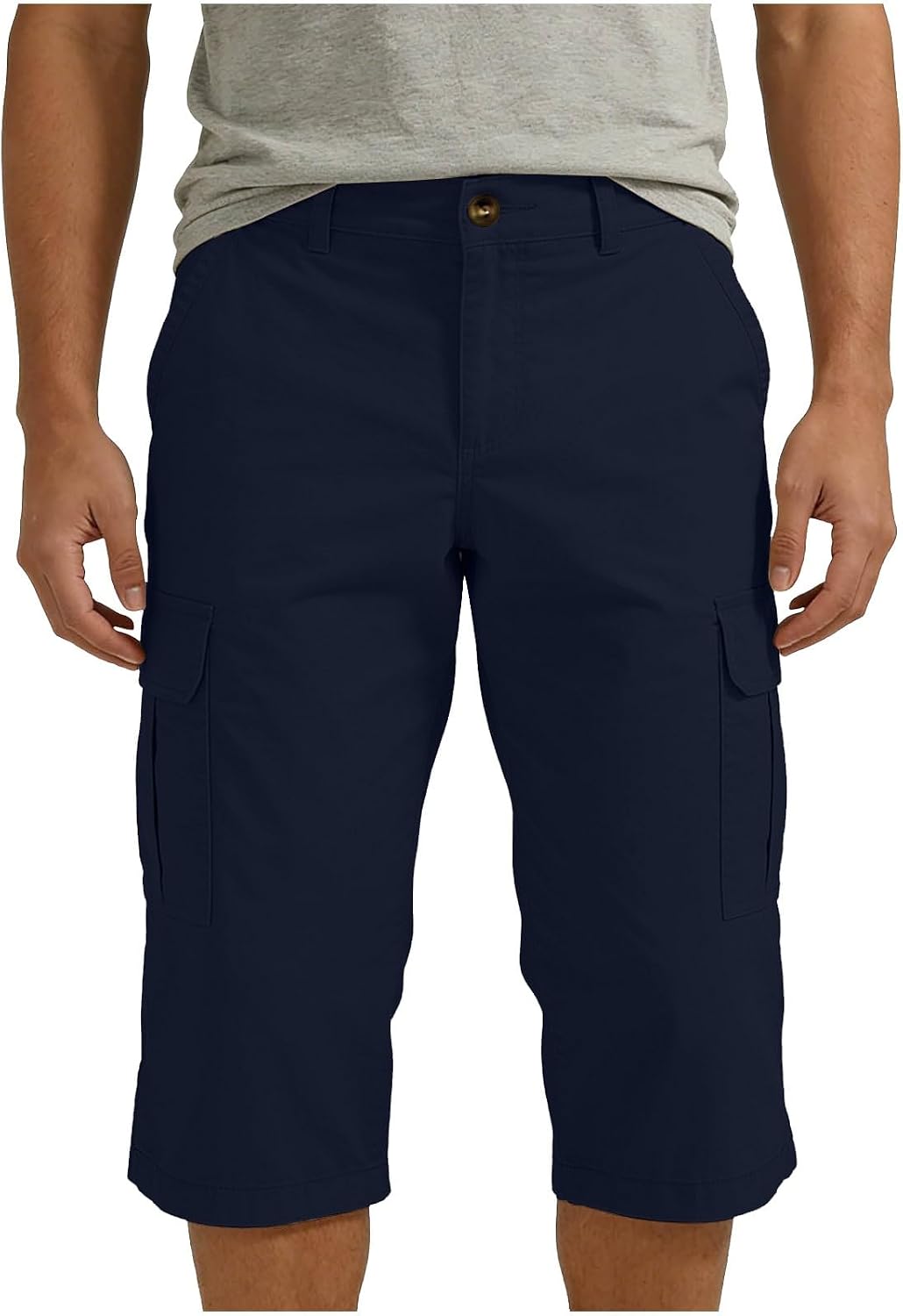 Cambkatl Men's Capris Stretch Athletic Casual Cargo Pants Straight Leg Summer Outdoor Sweatpants with Pockets
