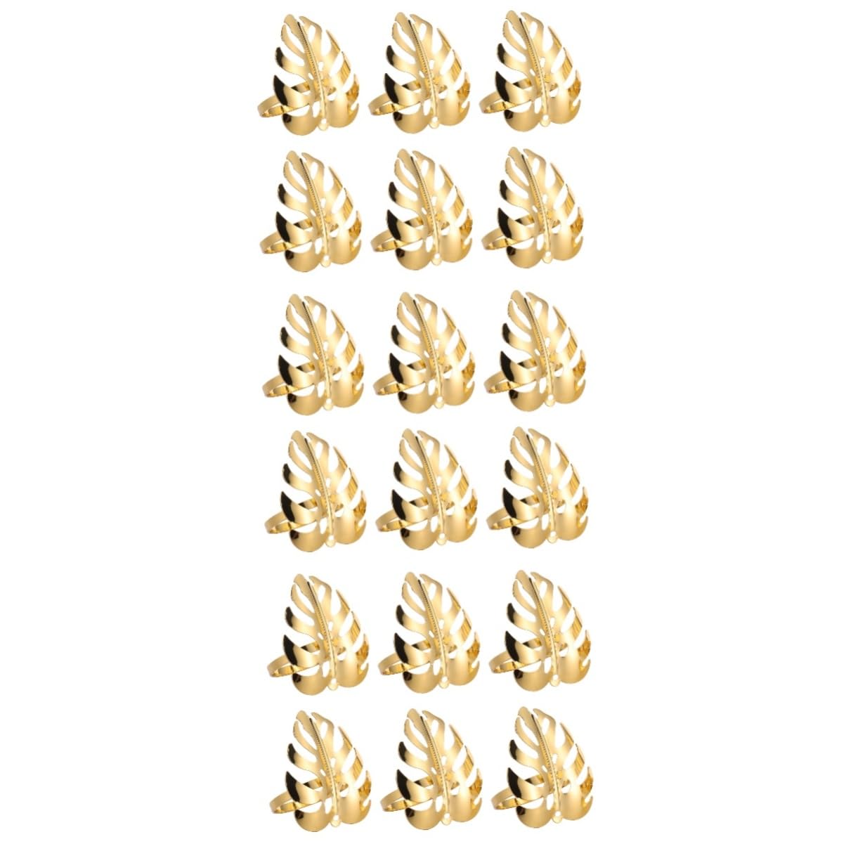 18 Piezas Servilleteros De Hoja De Monstera Decoraciones De Mesa Elegantes Servilleteros Servilletero Decoración Dorada De Hoja De Tortuga Hebilla De Servilleta