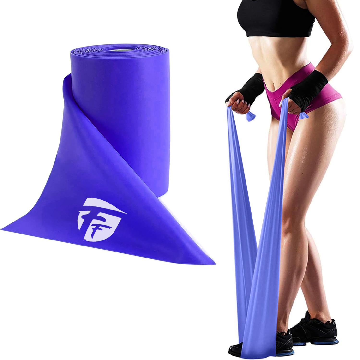 FirstFit Resistance Bands Exercise Elastic Bands Latex Bands for Pilates Yoga Phycial Therapy Rehab Home Gym Workout Fitness (1.5 Meter Purple) (B08M4CNFBL) Amazon Price History, Amazon Price Tracker