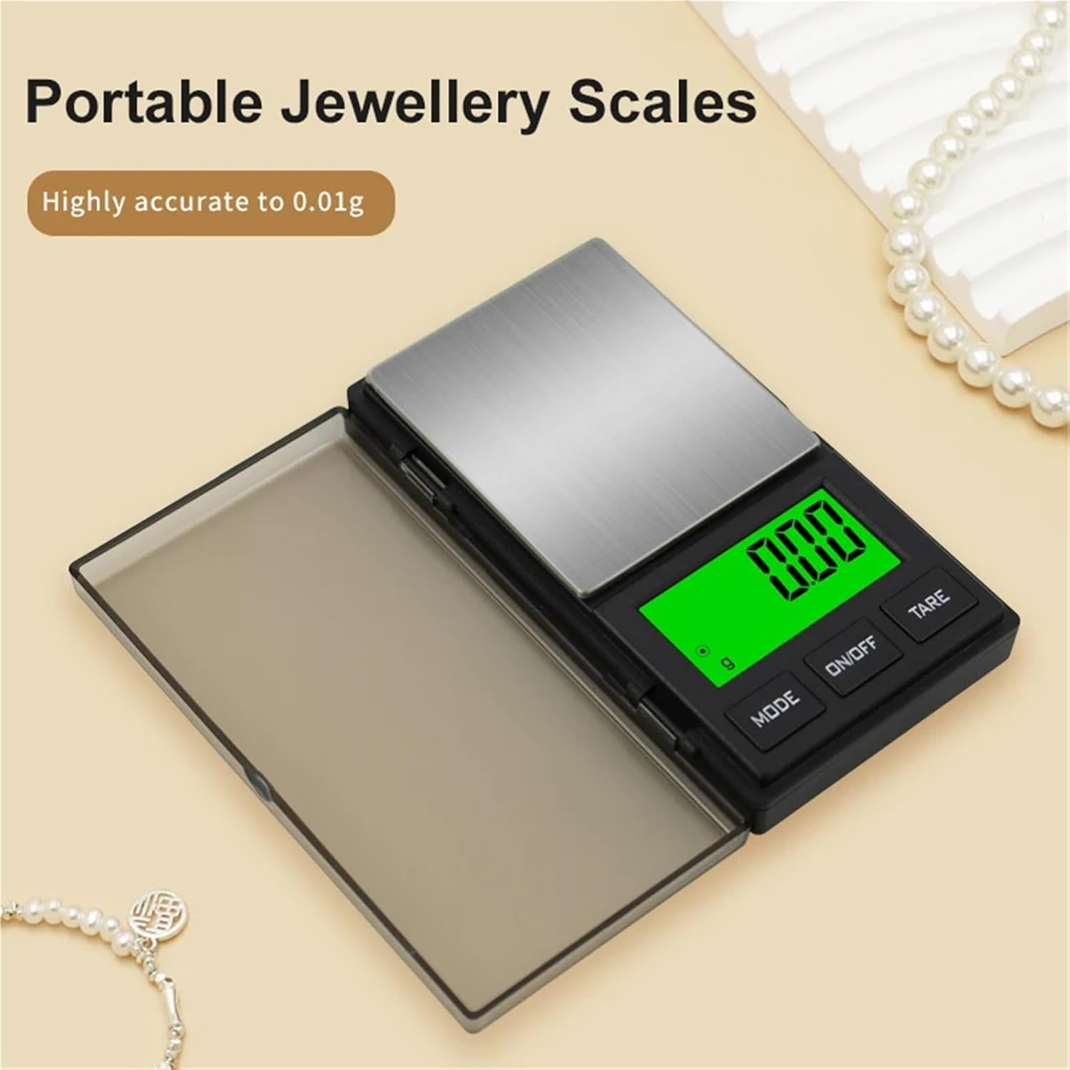 0.01g Precision Scale 1kg/500g/200g - Digital Jewelry Kitchen Scale with Tare(500-0.01)