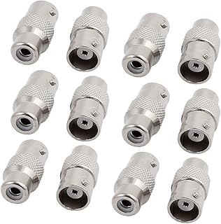 New Lon0167 Adaptador de conector de cabo coaxial 12pcs BNC fêmea para RCA fêmea Jack RF para câmera de CFTV(12 Stücke BNC-Buchse auf Cinch-Buchse RF Koaxialkabel Stecker Adapter für CCTV-Kamera