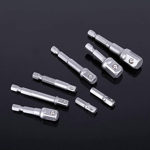 Miniatura 3 de Juego de 8 barras de extensión de alimentación con vástago hexagonal, vástago hexagonal de 1/4 pulgadas, 3/8 pulgadas, 1/2 pulgadas, tornillo de