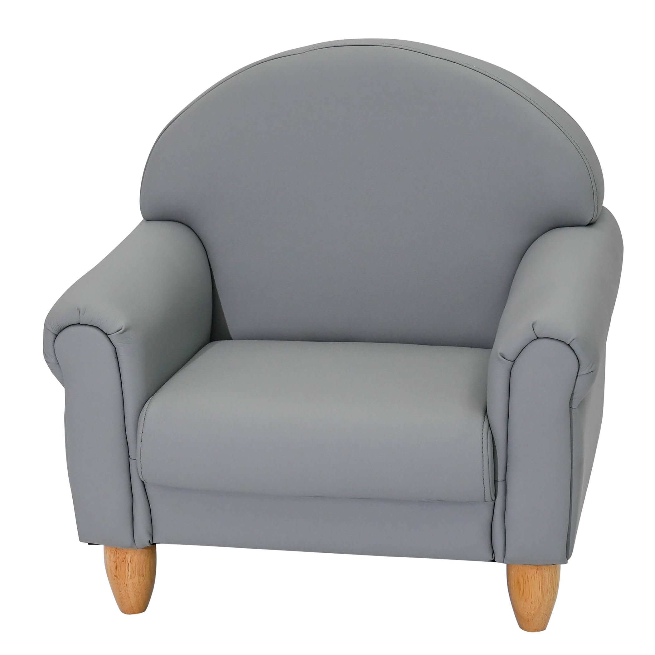 Children's Factory Upholstered Toddler Chair for Classroom, Chair, Gray