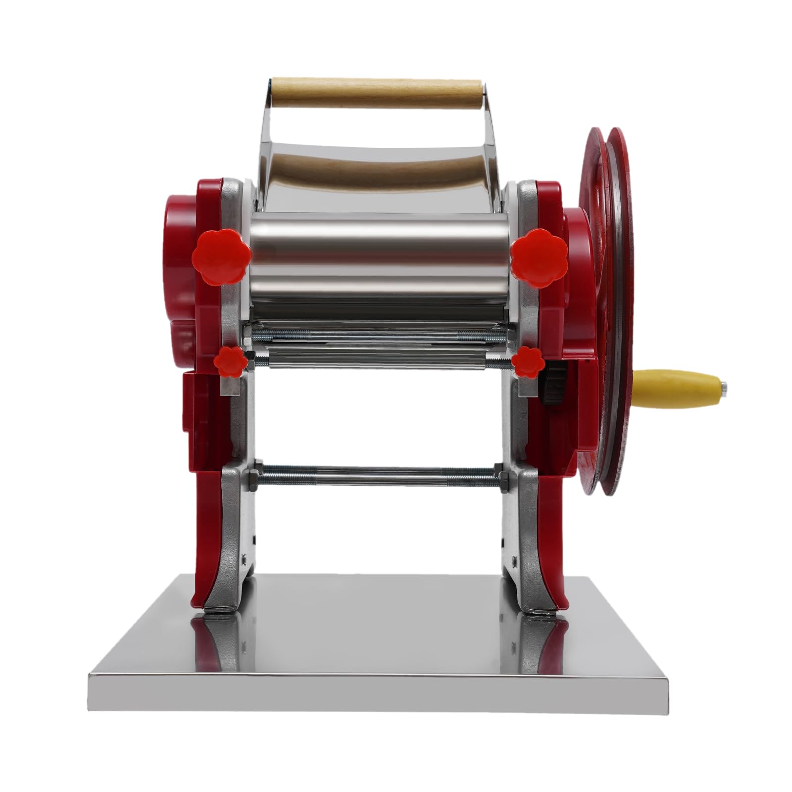 Máquina de pasta manual de acero inoxidable con ajustes de grosor ajustables Máquina para pasta máquina perfecta para espaguetis, fettuccini, lasaña o