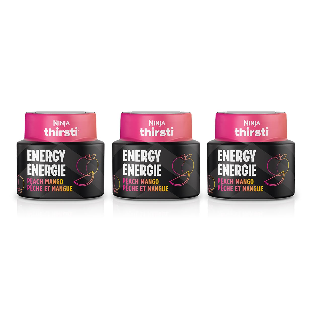 Ninja Thirsti ENERGY Peach Mango Flavoured Water Drops